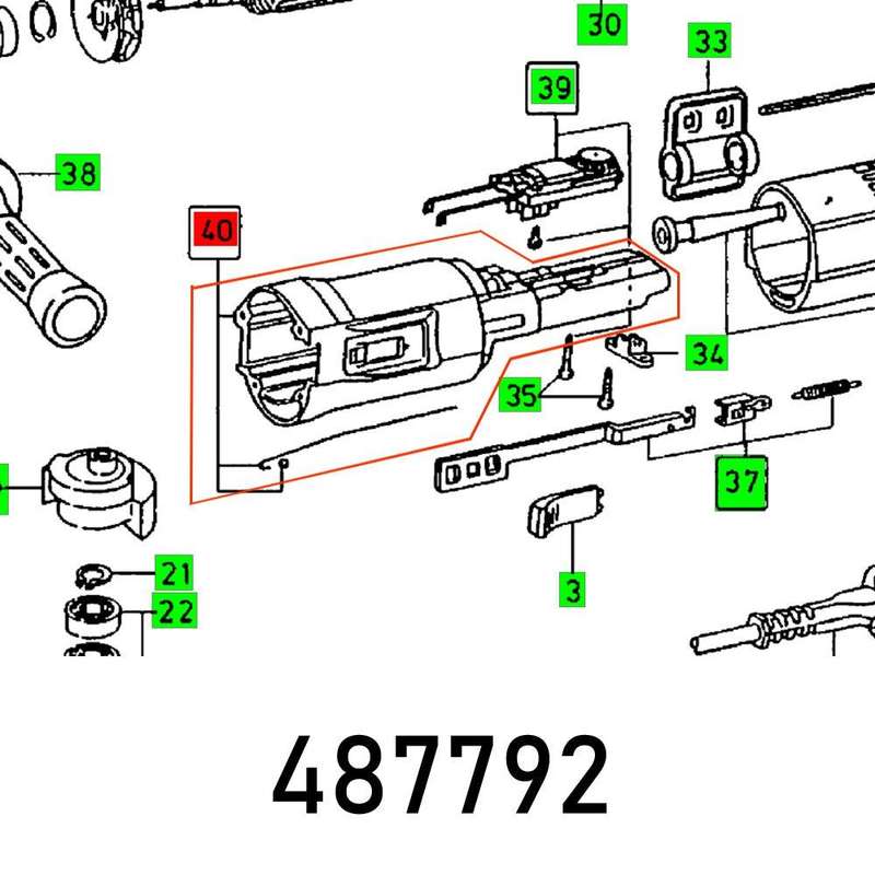 Motor Housing Ras 115.04 E