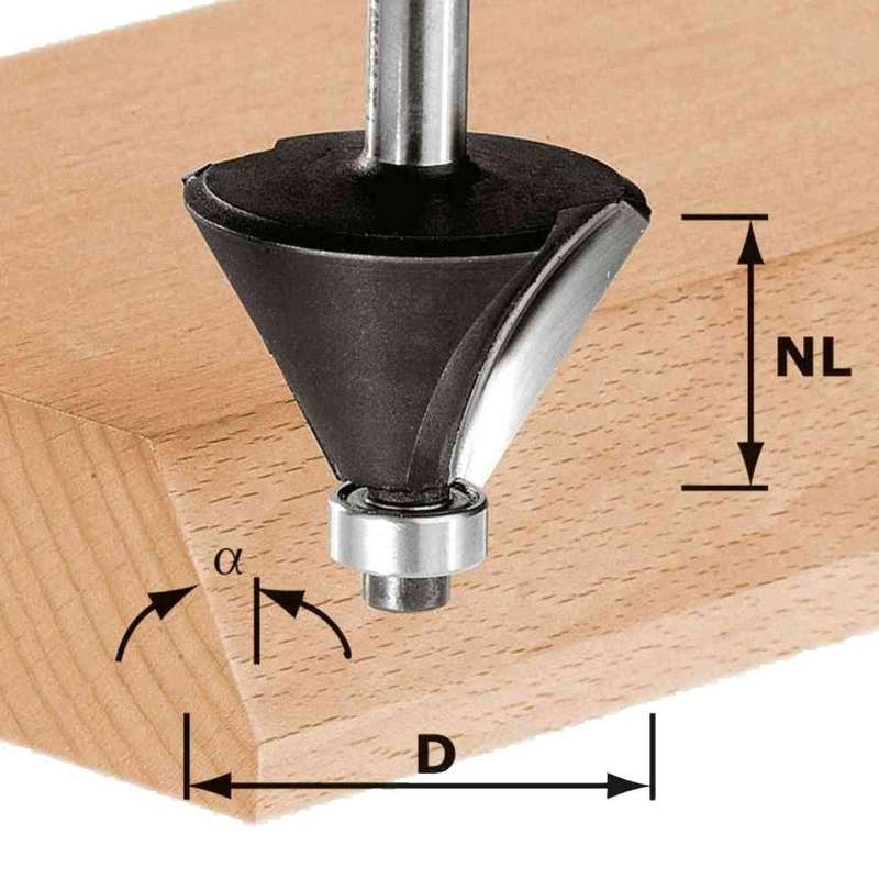 Cutter Chamfer Hw D36 45 Grad Kl