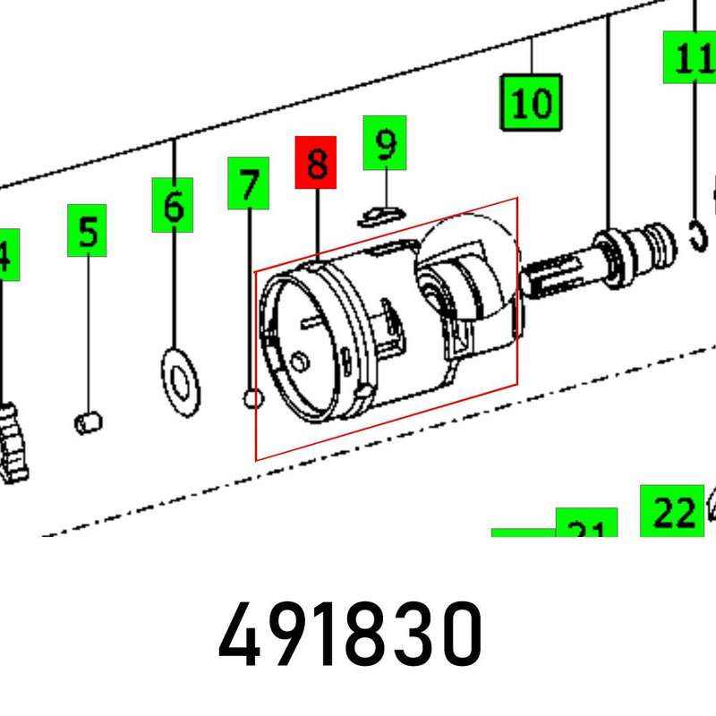 Gear Housing Tdk 12 Et Bg Komplett