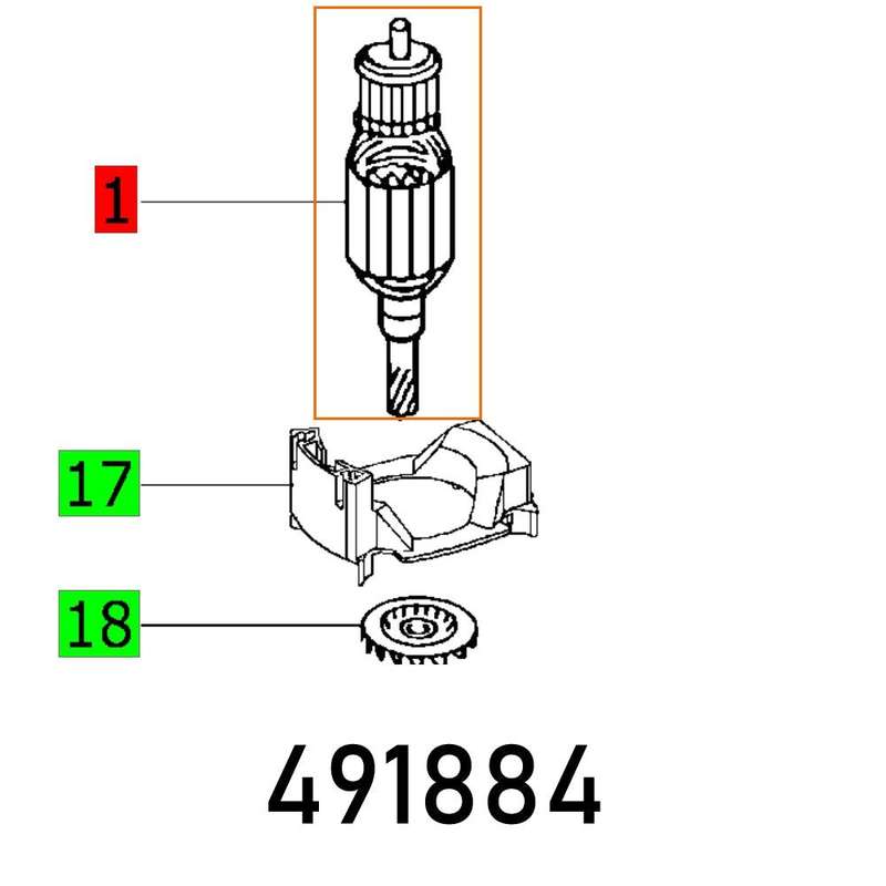 Armature 230 V Rw 1000 E Et Bg