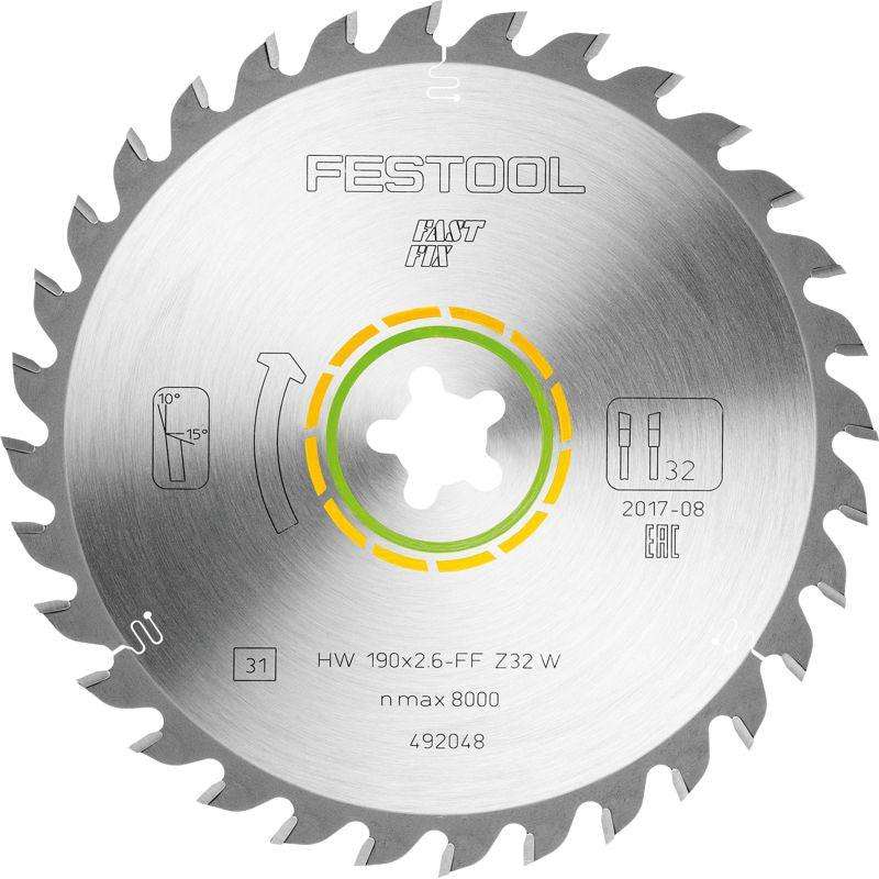 Saw Blade Hw 190 X2,6 Ff W32