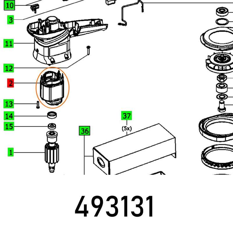 Field Coil Es 150 3 5 E Et Bg