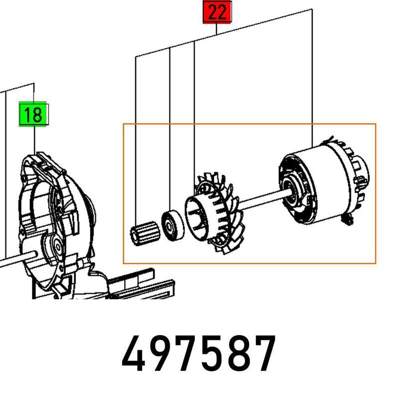 Motor Ec30 7 B 14,4 Va