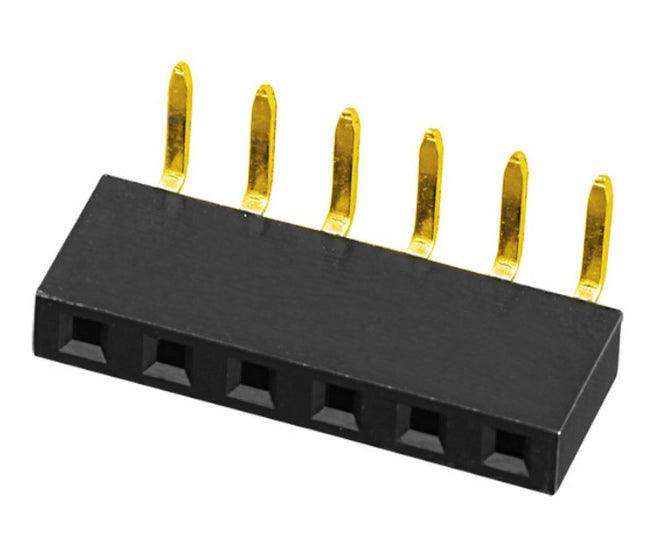 Housed Socket Right Angle Sil 6 W 2.54mm Debulk Fhc85 106 Rg0 Bbnya1