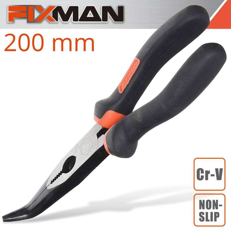 Fixman Industrial Bent Nose Pliers 8'/200 Mm