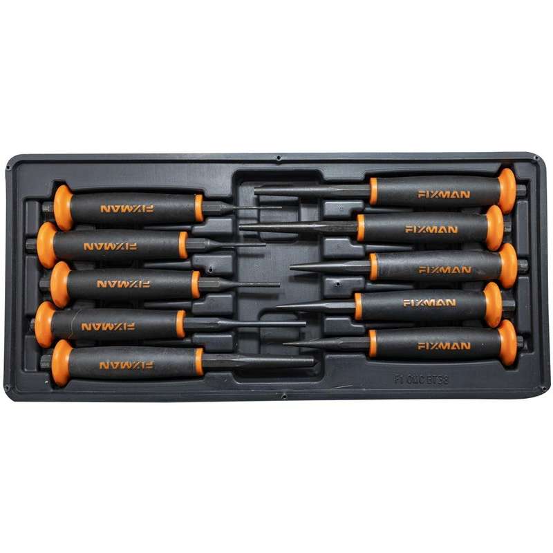 Fixman 10 Pc Punches Pin 2 3 4 5 Punch 2 3 4 5 6 Center Punch 8 Mm
