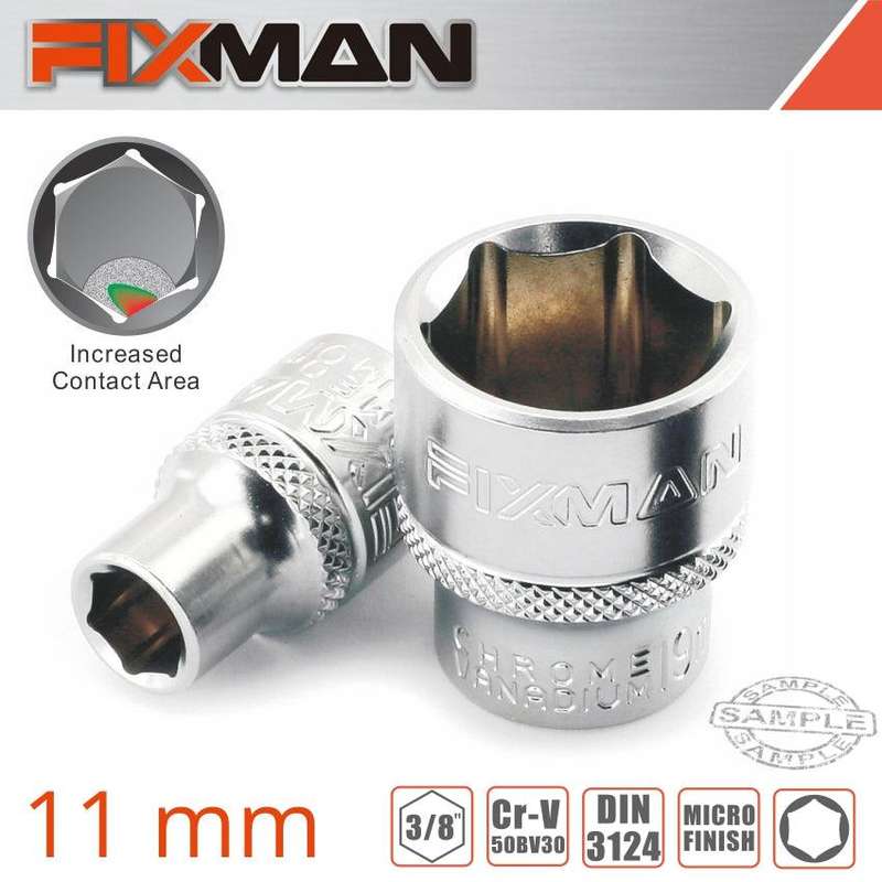 Fixman 3/8' Drive Hex Socket 11 Mm
