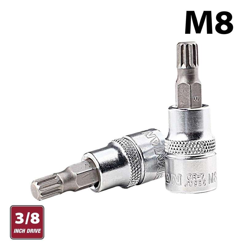 Fixman 3/8' Dr.Bit Spline Socket M8