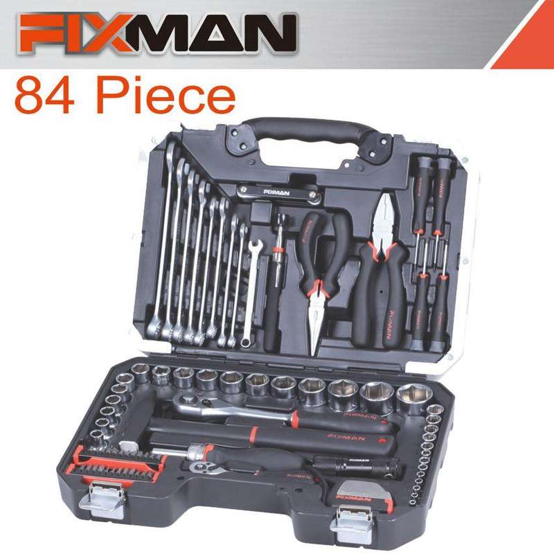 Fixman Socket Tool Set 84 Pc 1/4'&1/2' Drive