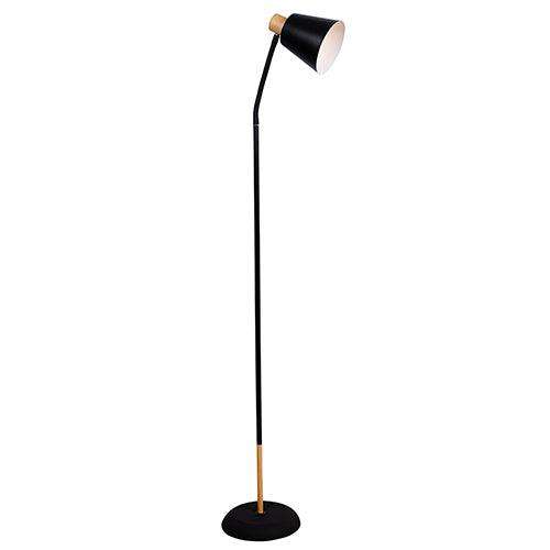 Curve Floor Light Black & Gold E27 1x40w
