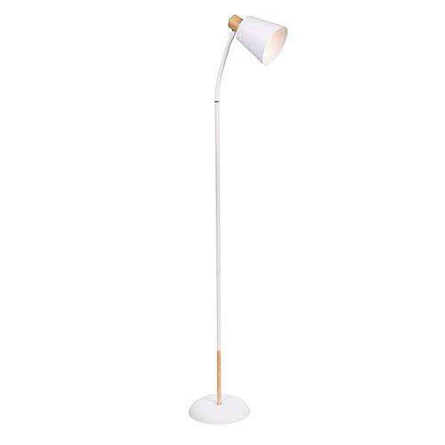 Curve Floor Light White & Gold E27 1x40w