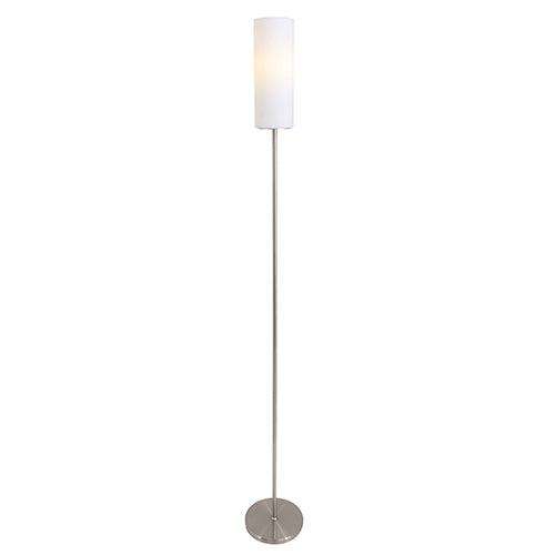 Troy3 Floor Light 200mm Satin Chrome