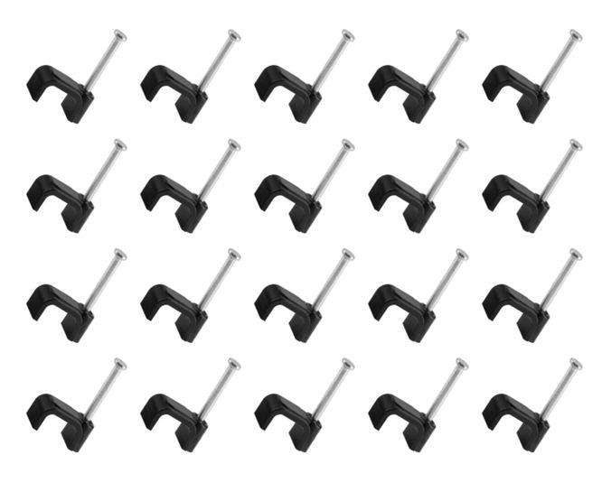Flat Nail In Saddle 10mm Black 100 P/Bag Cc F10 Black