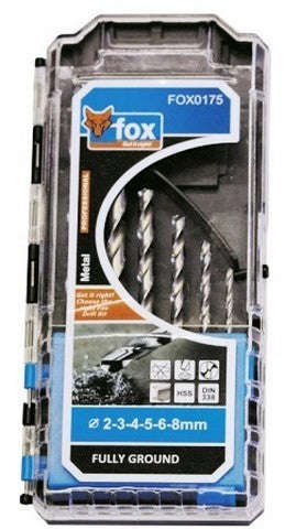 Drill Set Fox Hss P/6 F/G Pro 2 8 Mm