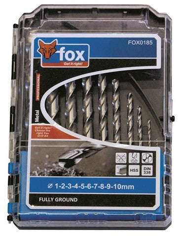 Drill Set Fox Hss P/10 F/G Pro 1 10 Mm
