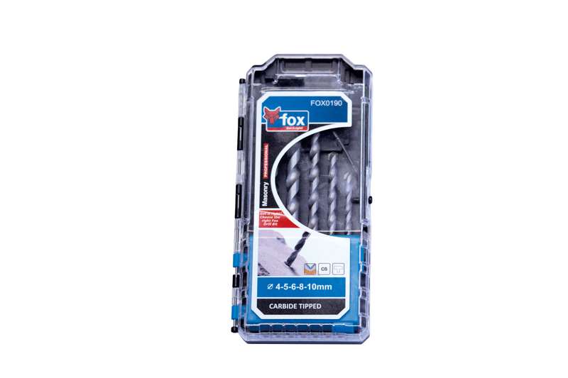 Drill Set Fox Masonry P/5 Pro 4 10 Mm