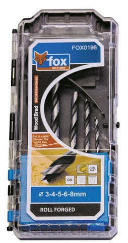 Drill Set Fox Wood Brad Pro P/5 3 8 Mmxxx
