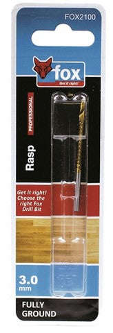Drill Bit Fox Wood F/G Rasp 3.0 X60 Mmxxx