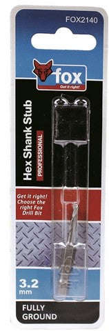 Drill Stub Fox Hss Hex 3.2 X47 Mm Xxx