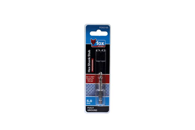 Drill Stub Fox Hss Hex 5.0 X59 Mm Xxx