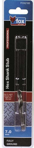 Drill Stub Fox Hss Hex 7.0 X59 Mm Xxx
