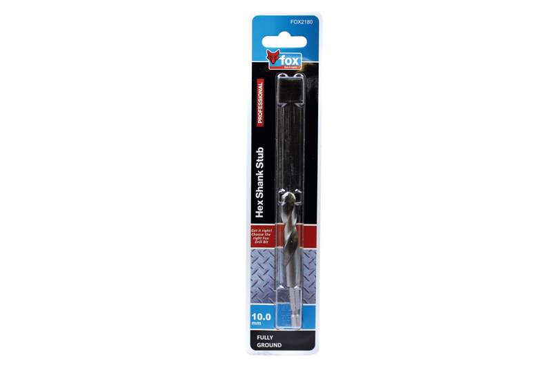 Drill Stub Fox Hss Hex 10.0 X89 Mm Xxx