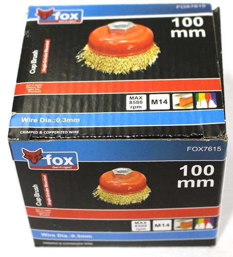 Wire Cup Fox Crimped M14 100 Mm(grinder)