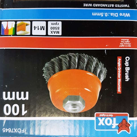Wire Cup Fox Twist M14 100 Mm(grinder)