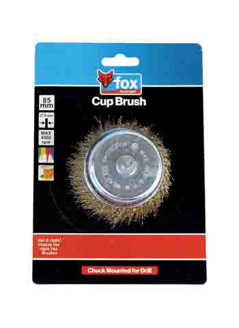 Wire Cup Fox Crimped Course 85 Mm(drill)