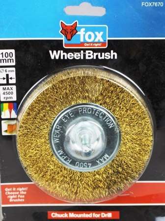 Wire Wheel Fox Crimped 100 Mm(drill)
