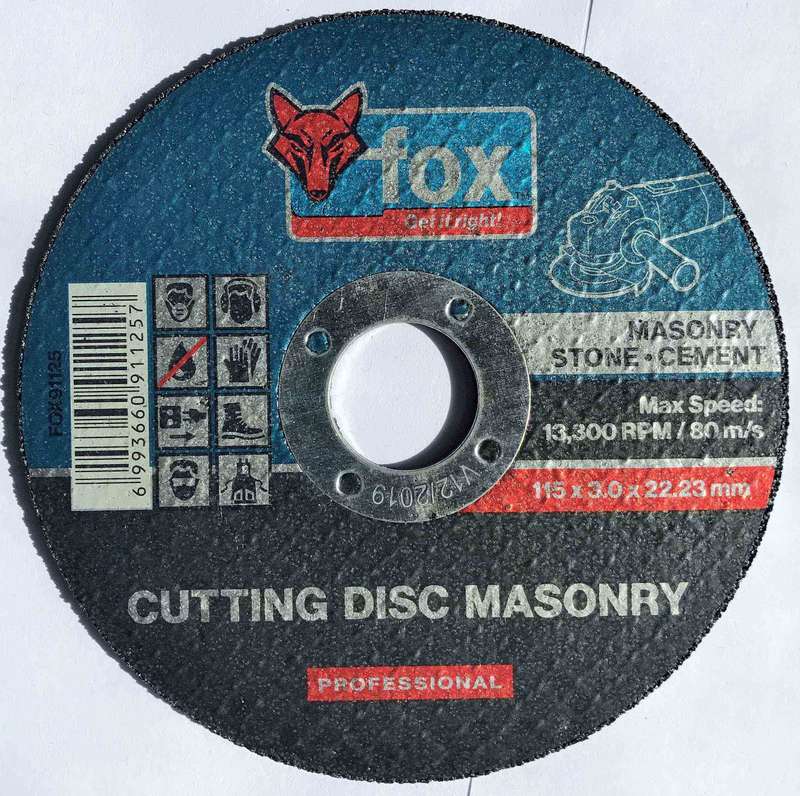 Disc Fox Cut Masonry Pro 115 X3.0 Mm