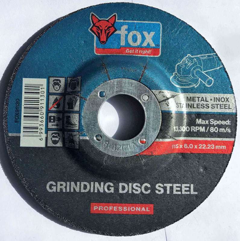 Disc Fox Grind S/Steel Pro 115 X6.0 Mm