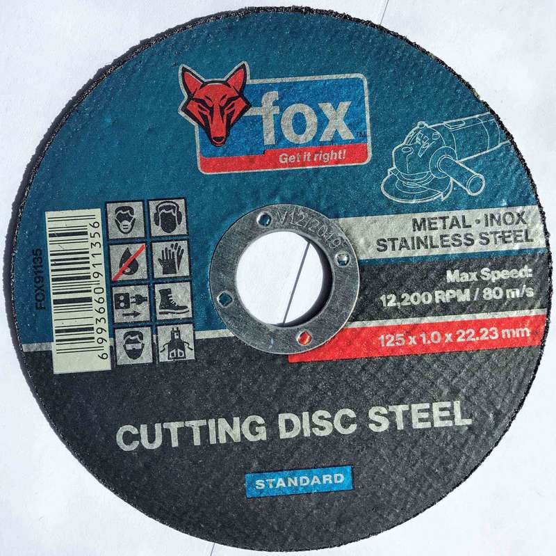 Disc Fox Cut Steel Std 125 X1.0 Mm