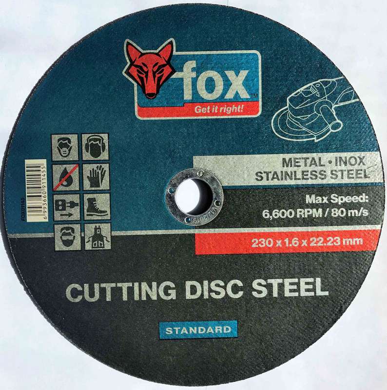 Disc Fox Cut Steel Std 230 X1.6 Mm