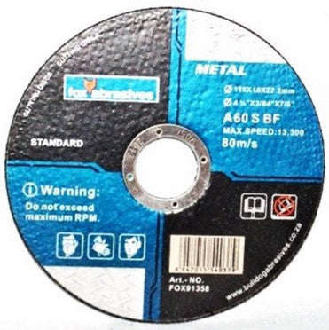 Disc Fox Cut Steel Std 115 X1.0 Mm