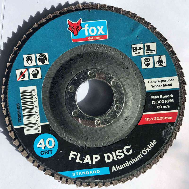 Disc Fox Flap Std Alu/Oxide 115 Mm 40 G