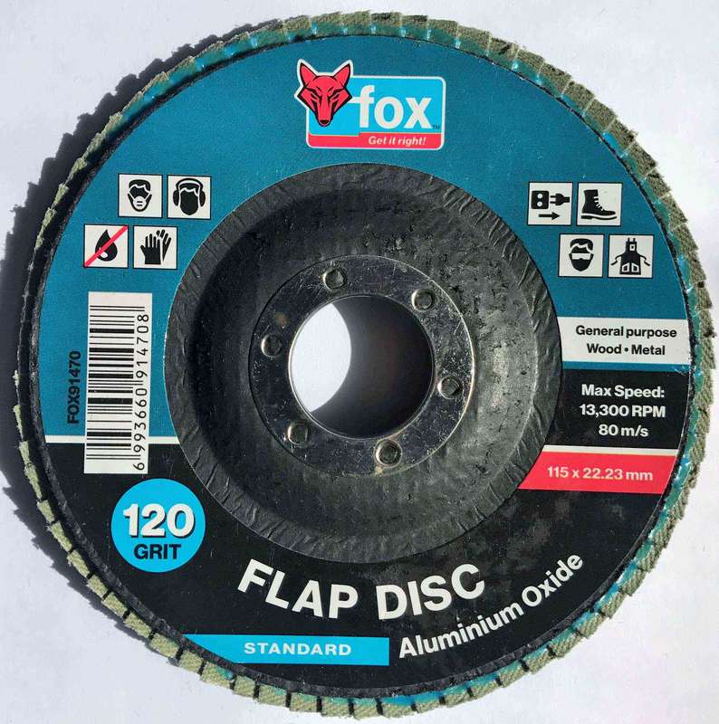 Disc Fox Flap Std Alu/Oxide 115 Mm 120 G