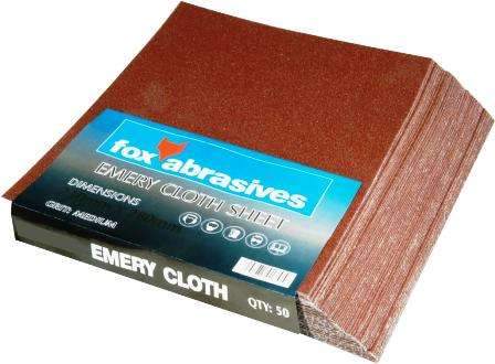 Abr Fox Sht Emery Cloth Fine P/50
