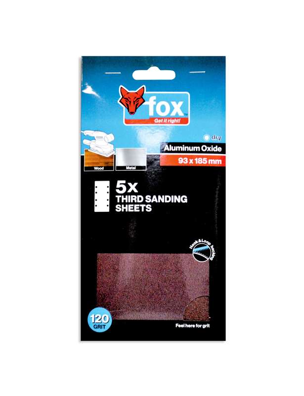 Abr Fox Sand 93 X185 Mm 120 G Valcro P/5 Xxx