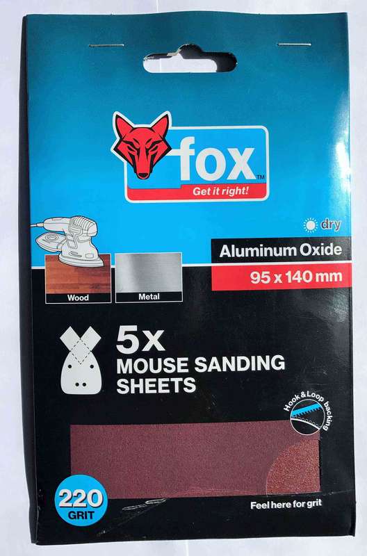Abr Fox Mouse Sanding 95 X140 Mm P 60 P/5