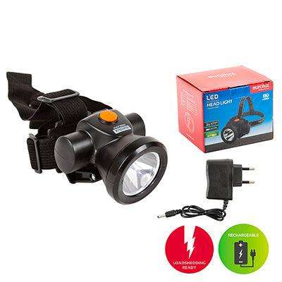 Rechargeable Headlamp With Charger Led 3w