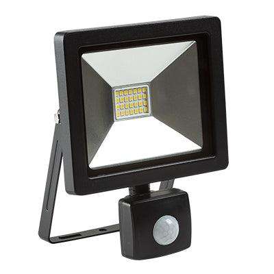 Led 20w Floodlight & Sensor Black 4000 K