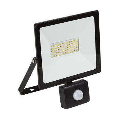 Led 50w Floodlight & Sensor Black 4000 K