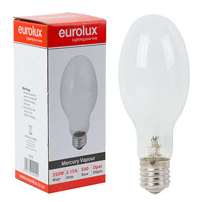 ***Mercury Vapour Opal Elliptic 250w E40 4100 K (Rld57)