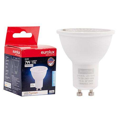 Gu10 Premium Clear Lens 7w Led 6500 K Dimmable N