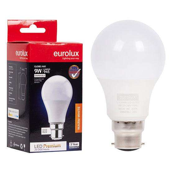 A60 Premium 9w Led B22 3000 K Dimmable N