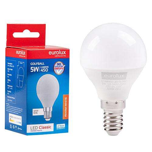Golfball Classic 5w Led E14 3000 K N