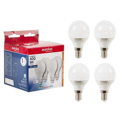 Golfball Classic 5w Led E14 3000 K 4 Pack N