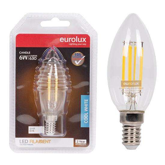 Candle Filament Clear 6w Led E14 4000 K Blister N