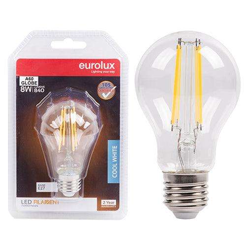 A60 Filament Clear 8w Led E27 4000 K Blister N